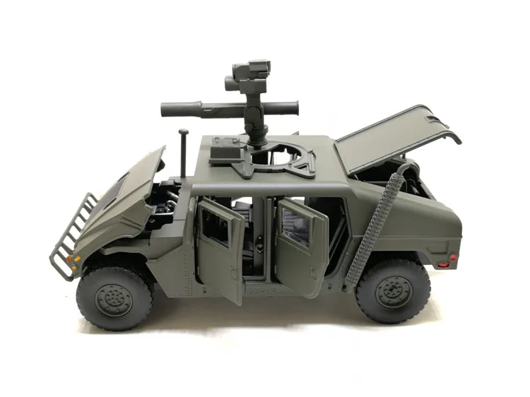 Модель 1/32 года, модель внедорожника Hummer H1 в масштабе США, игрушечный звуковой светильник, литой под давлением, металлический оттягивающийся автомобиль, военная модель, игрушка для детей в подарок