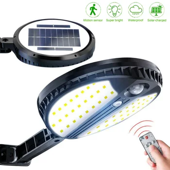 

Super Bright 70 LED Round Solar PIR Motion Sensor Wall Lamp with Remote Controller 3 Modes IP65 Waterproof Outdoor Garden Light