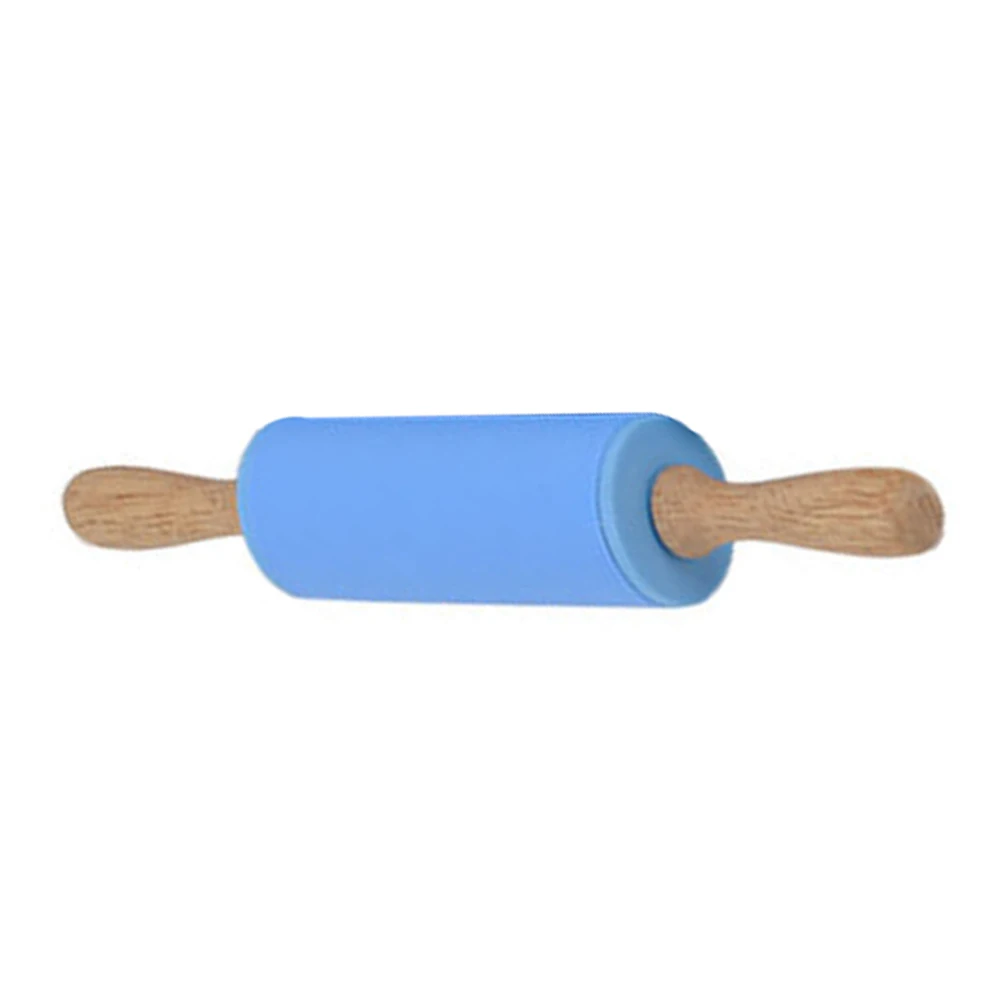 Антипригарная деревянная ручка, силикон скалка для теста мука для теста ролик кухонная Выпечка инструменты