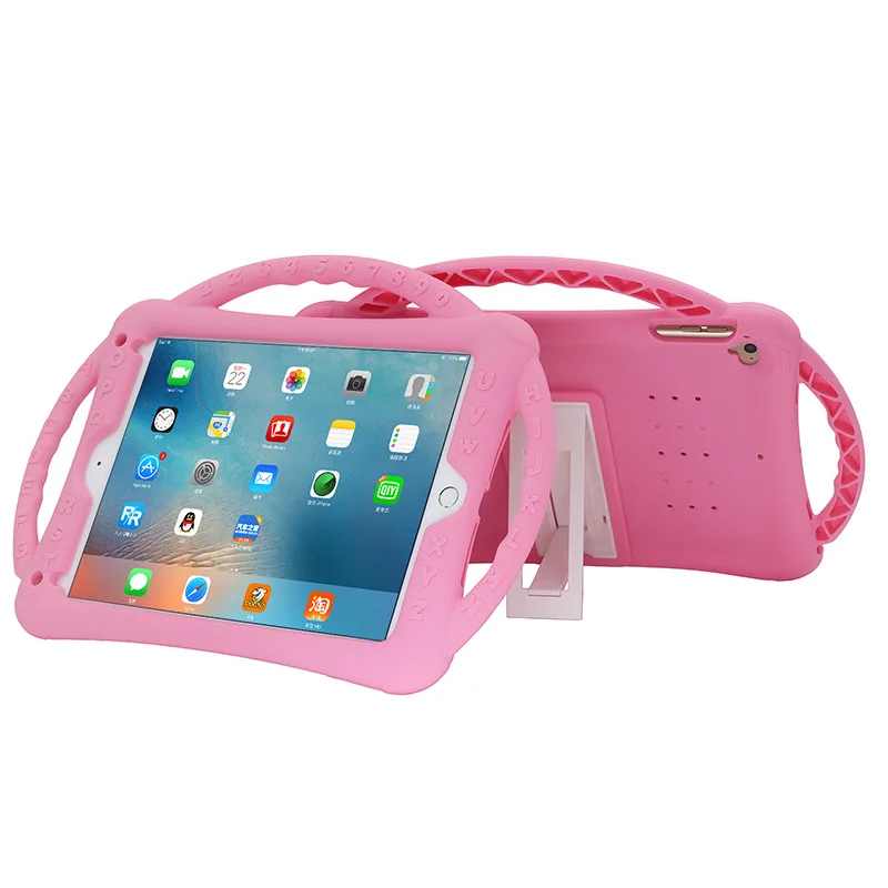 

For iPad Air 2/1 9.7 2017 2018 Case EVA Silicone Shockproof Kids Stand Cover for iPad 10.2 2019 Pro 10.5 Mini 2 Children Funda
