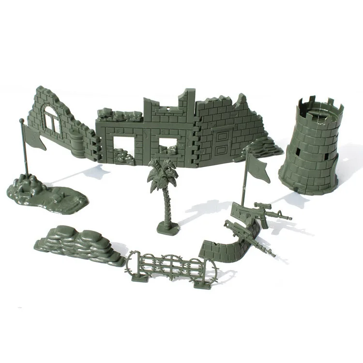 

DIY Assembled Ruins Set Military Model Scene Component Psychological Sandbox Boys Toy Manufacturers Wholesale