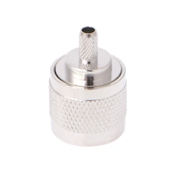 

10Pcs N Male Plug Crimp RG58 RG142 LMR195 RG400 Coaxial Cable Straight Connector
