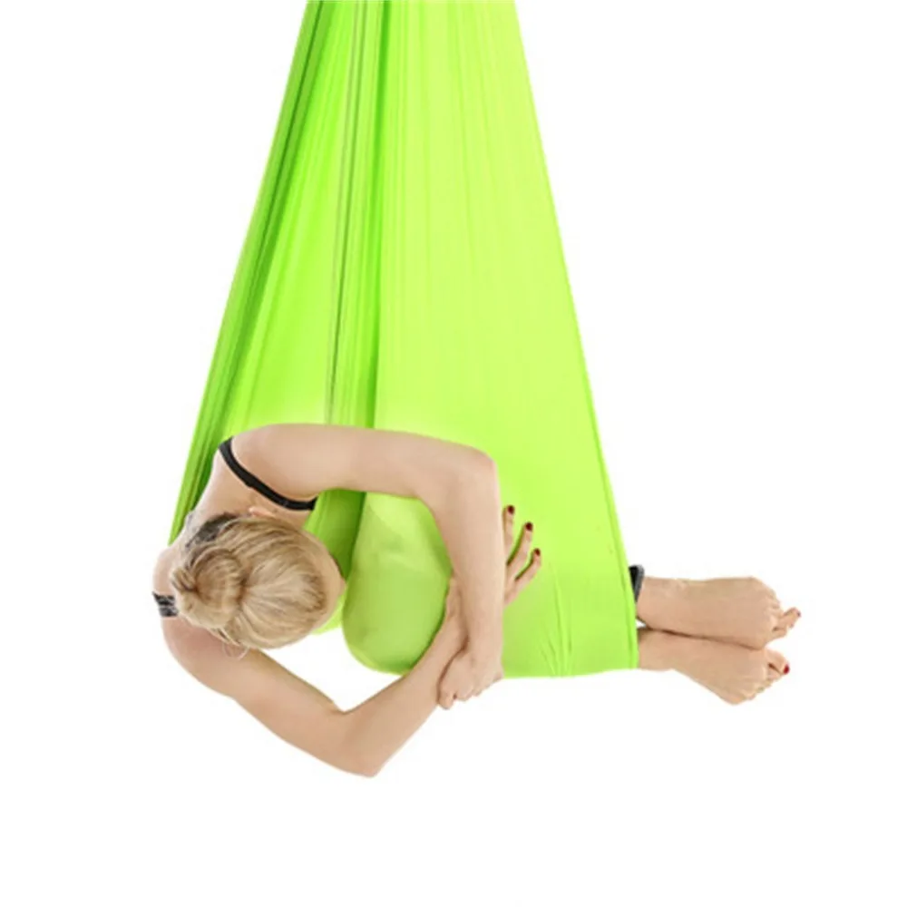 4m wide stretch aerial yoga hammock indoor silk anti-gravity yoga free knotted knot and rope aerial yoga swing set yoga 30S30 (21)