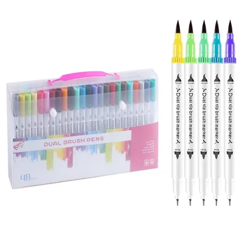 

12/24/36/48/72/100 Color Artist Markers Micron Pen Ink Pen Drawing Art Materials Aqua Marker Tipped Pen Drawing Supplies