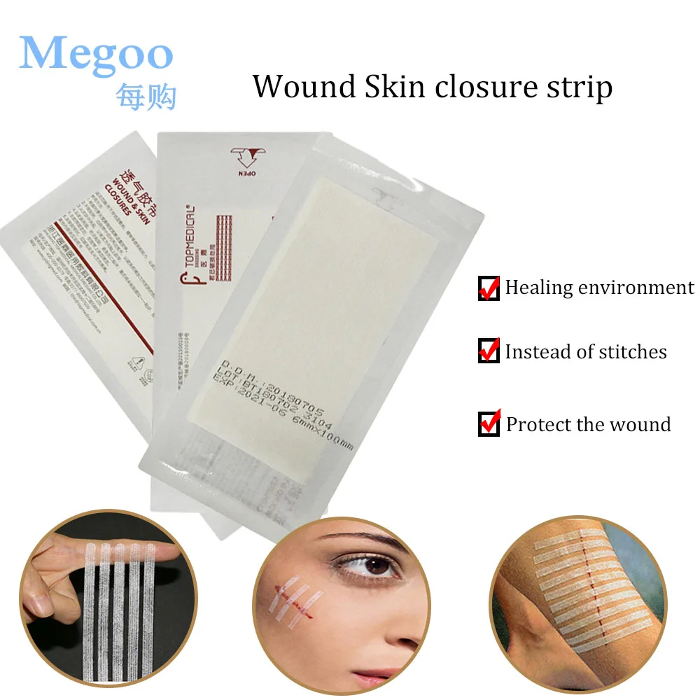 4 Bags Medical Wound Skin Closure Strips Cesarean Section Thyroid Surgical Wound Care Tape
