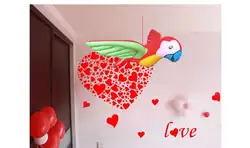 Carte de perroquet gonflable en Pvc pour enfant, modèle de Ventilation pouvant être accroché sur scène, fête de mariage et d'anniversaire, 2021 