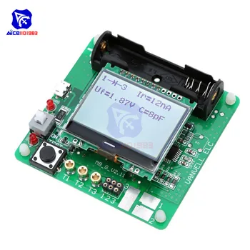 

diymore MG328 LCD Transistor Inductor Capacitor Meter Multifunction Tester with Alligator Test Clip Wire