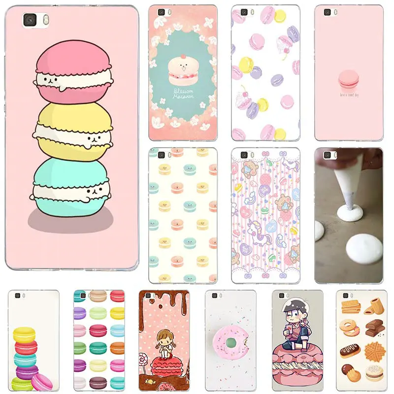 Чехол для телефона Sweet Donuts мягкий прозрачный чехол с мороженым Макарон Для Huawei P8 P9