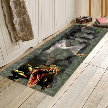 

3D Landscape Dinosaur Parlor Carpet Mat Kitchen Decor Floor Area Rug Doormat Bedroom Bedside Corridor Carpets for Living Room