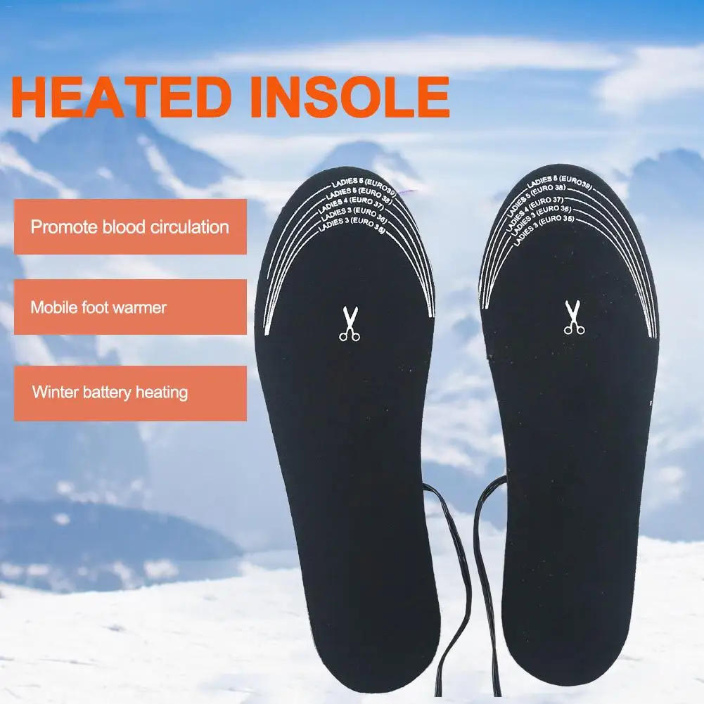 Electric Heating Shoe Insoles Battery Compartment Heat Insole Shoes Foot Heater
