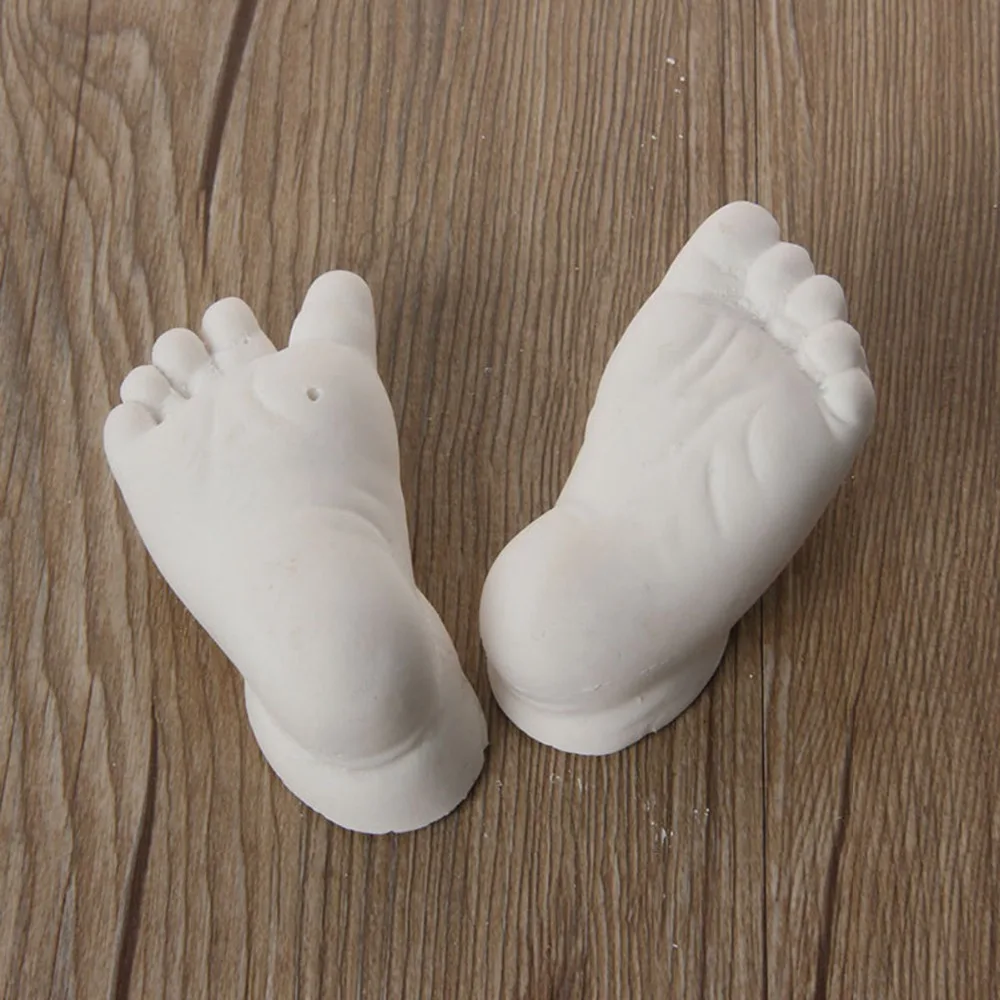 

3D Plaster Handprints Footprints DIY Baby Hand Foot Casting Mini Kit Keepsake Molding Clone Powder Baby Care Educational Toys