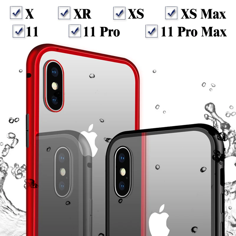 Магнитный чехол для iPhone 11 Pro 10 XS Max Адсорбция флип-чехол для lphone ip X S R 11Max 10S SX XMax защитный чехол Funda