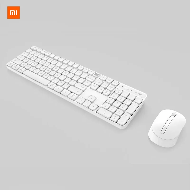 Xiaomi Mijia Miwu Wireless Keyboard And Mouse 2.4G Receiver Plug and Play 104 Key Full Size One Switch | Компьютеры и офис