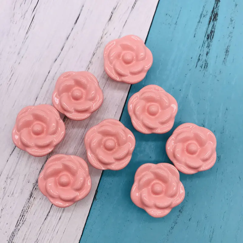 Деревенские розовые керамические ручки DIY дверной ящик нажимная ручка для шкафа мебель кухня и ванная комната шкаф и Ящики ручки с винтами