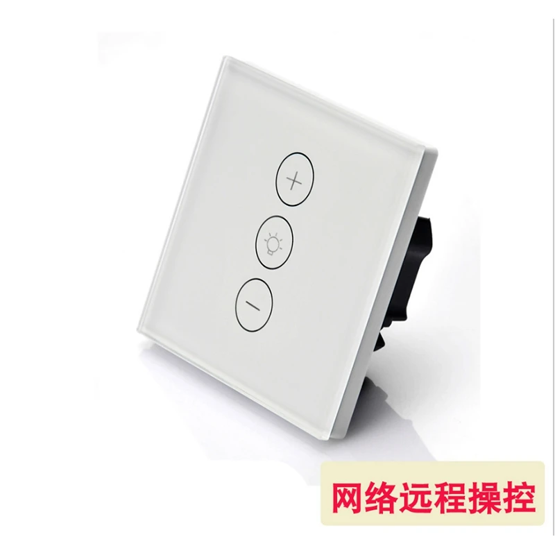 Application Control Wifi Smart Stepless Light Switch Dimmer Eu Standard Wall Press Control With Alexa Google Assistant