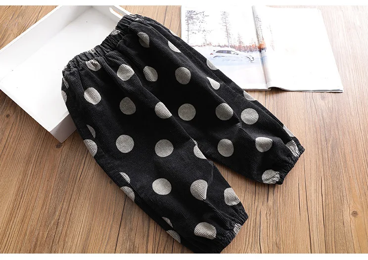 

Men And Women Children Pants Polka Dot Small Children Ankle Banded Pants Casual Pants 19 Fall And Winter Clothes New Style Child