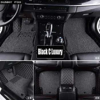 

Car floor mats for Toyota Camry Corolla RAV4 Mark X Crown Verso 5D Waterproof car-styling leather Anti-slip carpet liner