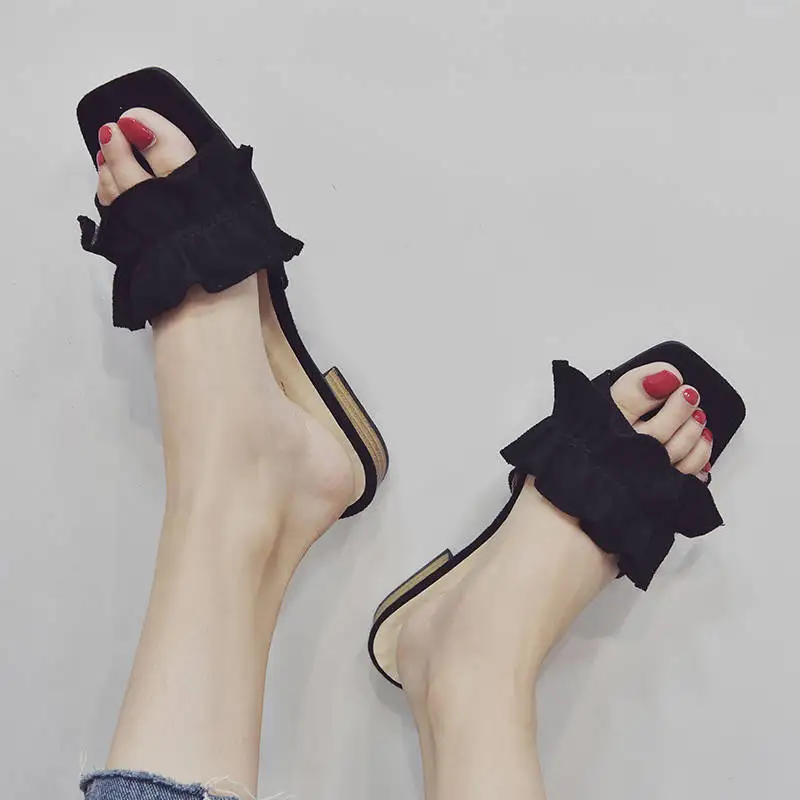 

Slipper Women's Fashion Summer Sandals Women's 2019 New Style WOMEN'S Shoes Versatile Sandals Flat Korean-style