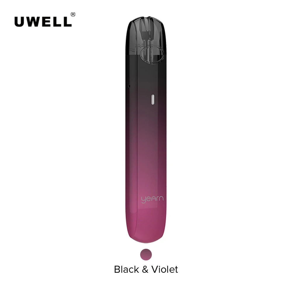 Black Violet Uwell Yearn Pod Vape комплект 370 мАч встроенный аккумулятор 1,5 мл емкость электронная сигарета Ом картридж Vape Tank - Цвет: Black Violet