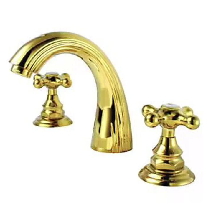 

Three-piece Bathtub Faucet 3 Paper Set Separation Type Basin Faucet Golden Basin Faucet