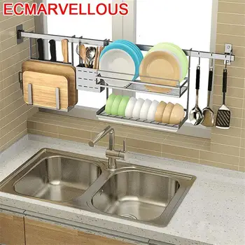 

Almacenaje Rangement Cuisine Organisateur Supplies Organizadores De Stainless Steel Cozinha Cocina Organizador Kitchen Rack