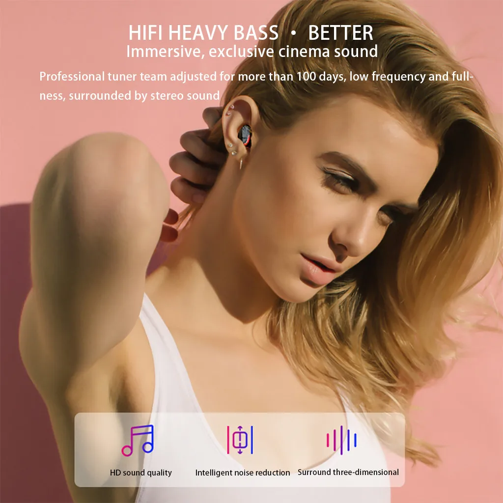 Ouhaobin беспроводные наушники TWS Mini True Bluetooth 5,0 стерео наушники бас-вкладыши гарнитура с зарядным устройством для телефона