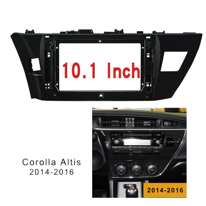 10,1 дюймов 2 Din стерео радио CD dvd-плеер панель аудио отделка рамка для Toyota Corolla Altis