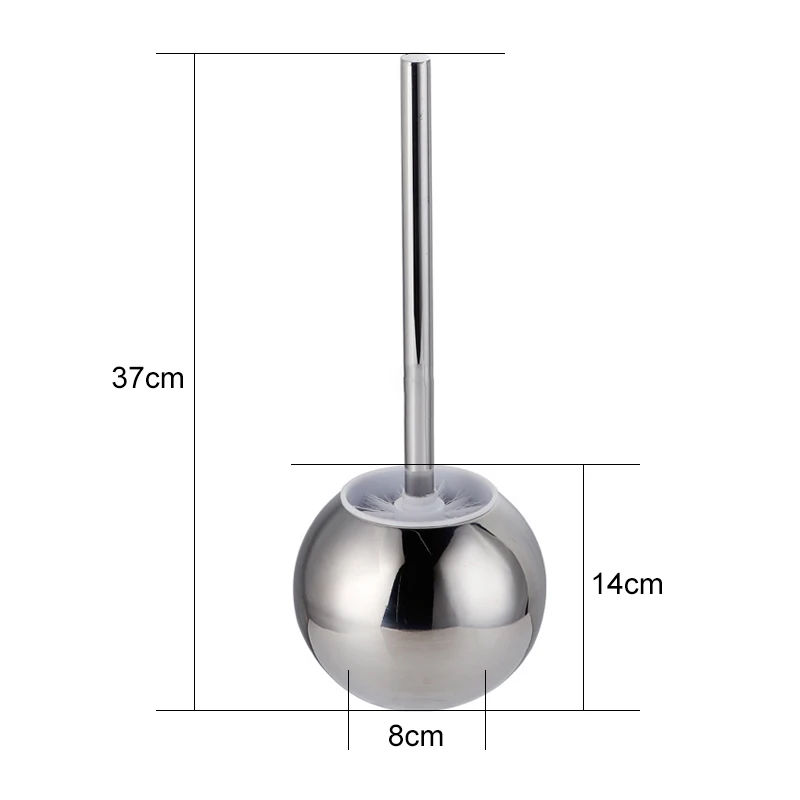 Stainless Steel Toilet Bowl Brush Bathroom Toilet Brush Holder With Base Set Home Cleaner Nickel S0309 bathroom accessories toilet brush set toilet brush holder