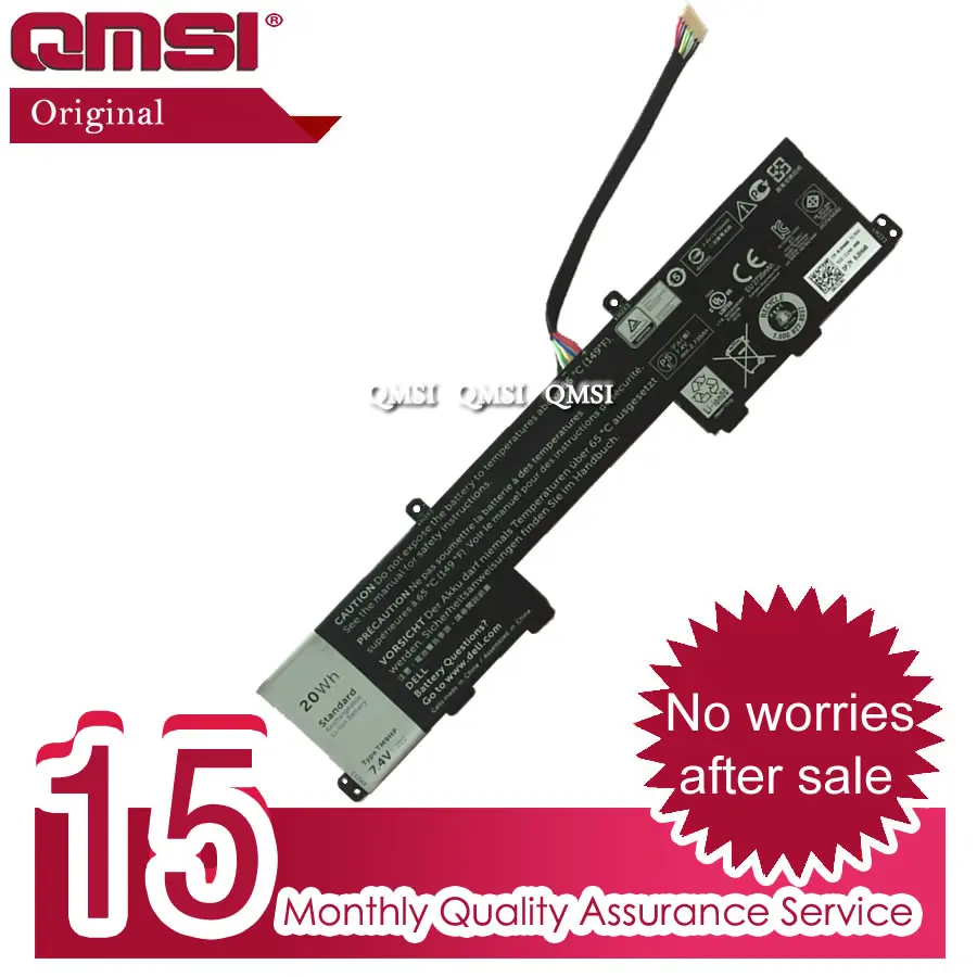 QMSI 7 4 V 20Wh 2745 мАч Оригинальная батарея FRVYX TM9HP применяется к Dell Latitude 13 7350 7000