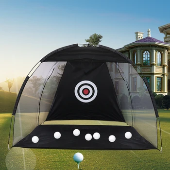 

2M Foldable Golf Practice Cage Indoor Outdoor Training Driving Hit Net Oxford Cloth Polyester Durable Sports Equipment