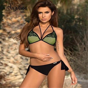 

Suzhan Bikinx Sexy woman bikinis 2019 mujer bathers Push up swimwear women Biquini Triangle swimsuit female Summer bathing suit
