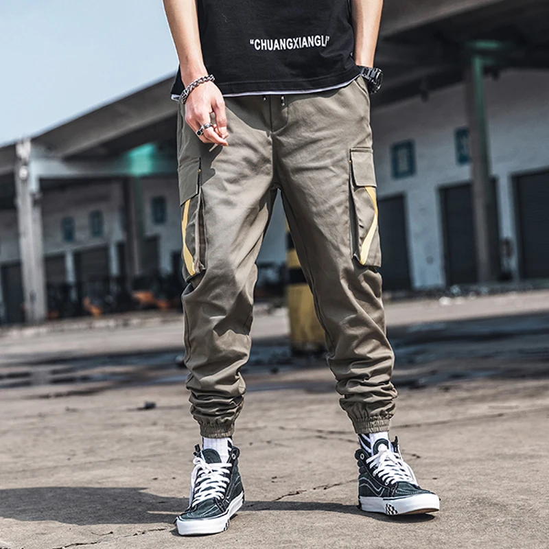 April MOMO новые модные брюки-карго мужские уличные Стиль Хлопок Jogger камуфляжные мужские брюки повседневные узкие спортивные штаны мужские