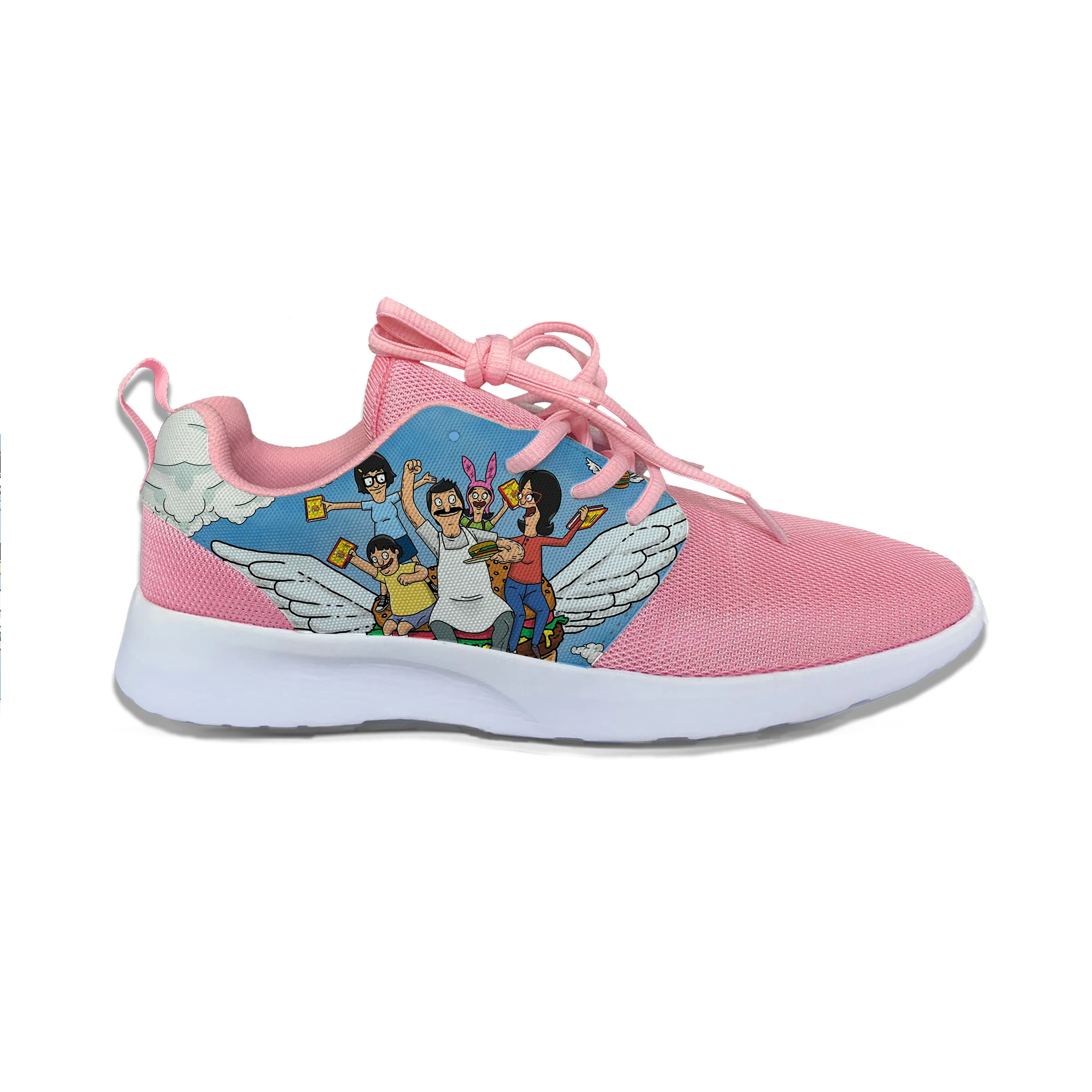 Аниме Bobs Burgers мультфильм популярные милые забавные детские спортивные кроссовки популярные повседневные дышащие кроссовки подарок для мальчиков и девочек детей