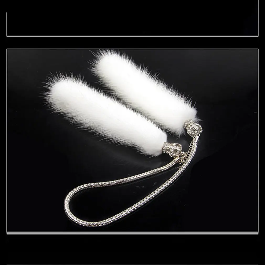Новая модная Корона Роскошные Ermine висят с серебряной короной белые волосы корона Автомобильные украшения