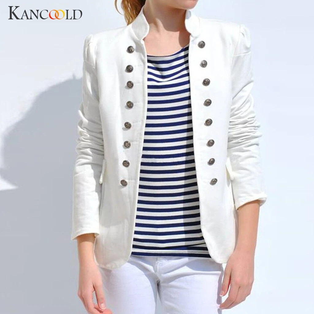 Most effective KANCOOLD coats Women Winter Warm Vintage Tailcoat Jacket Overcoat Outwear Uniform Buttons new woman