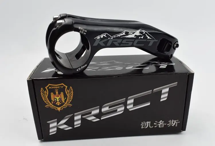 black grey 100MM KRSCT ЧПУ дорожный велосипед багажник горный велосипед ствол MTB для температуры до-20 градусов 28,6*31,8 мм* 80/90/100 мм велосипедный Запчасти рулевая колонка велосипеда - Цвет: black grey 100MM