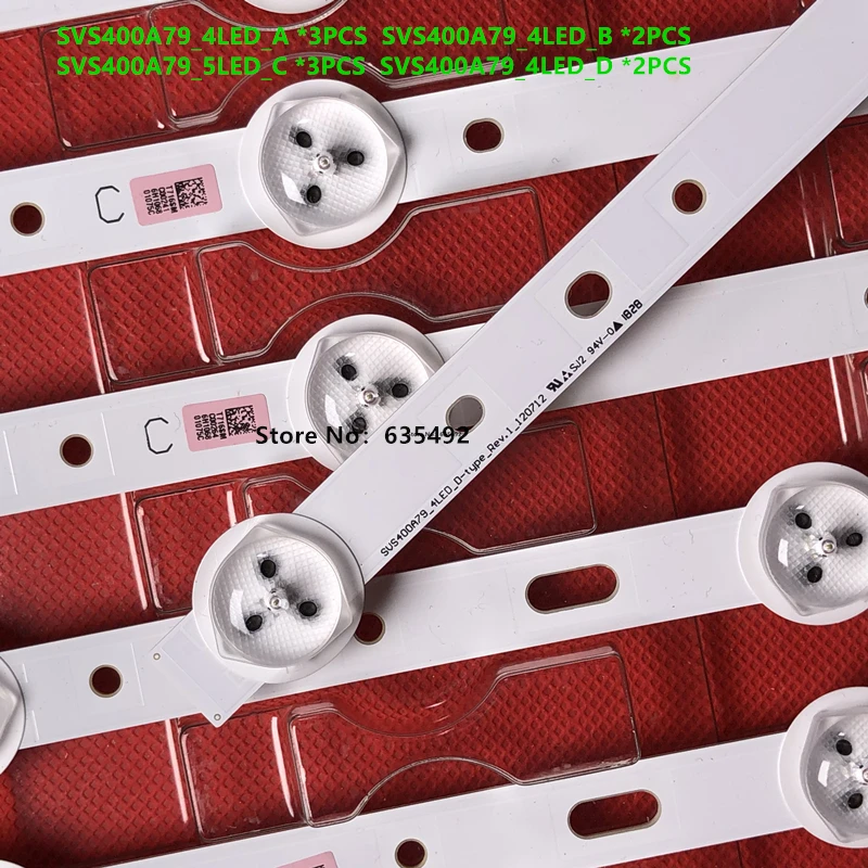10 шт. 40D1333B 40L1333B 40PFL3208T 40L1354B LTA400HM23 светодиодная подсветка для бара SVS400A79 4 светодиодный A/B/D 5 светодиодный C Тип Rev.1 120712