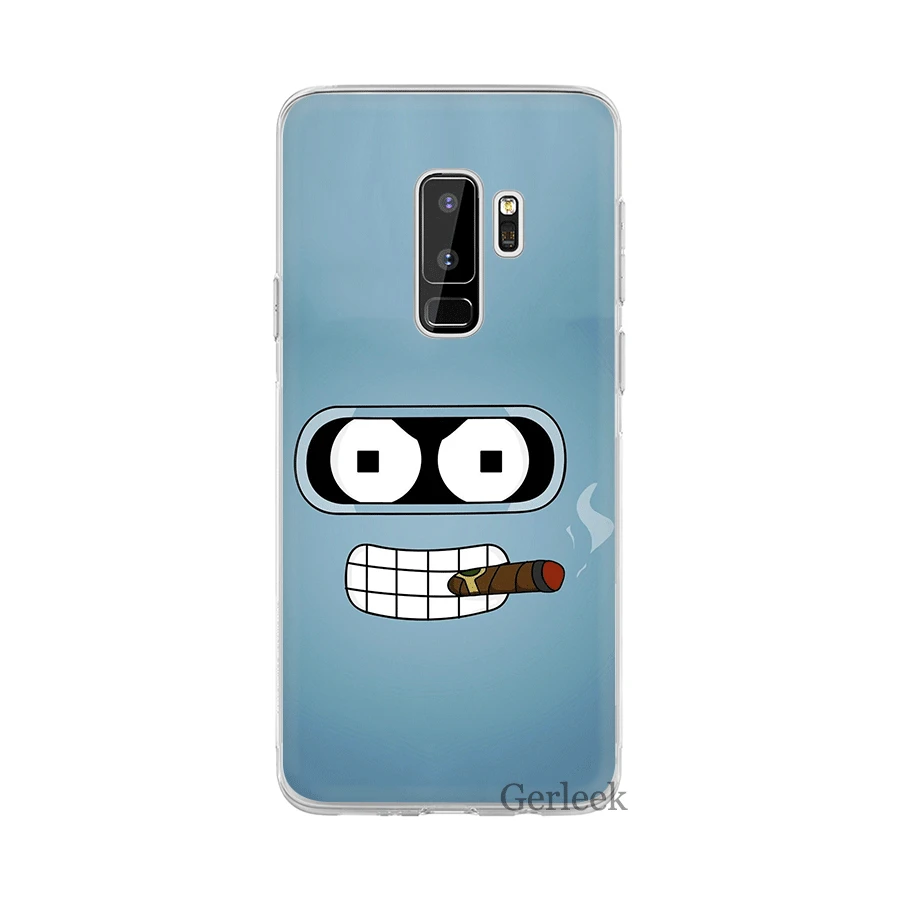 Чехол для телефона для samsung Galaxy M10 M20 M30 M40 S6 S7 край S8 S9 S10 S10e Plus Note 8 9 S3 S4 S5 твердый переплет Футурама Бендер Прохладный - Цвет: H12