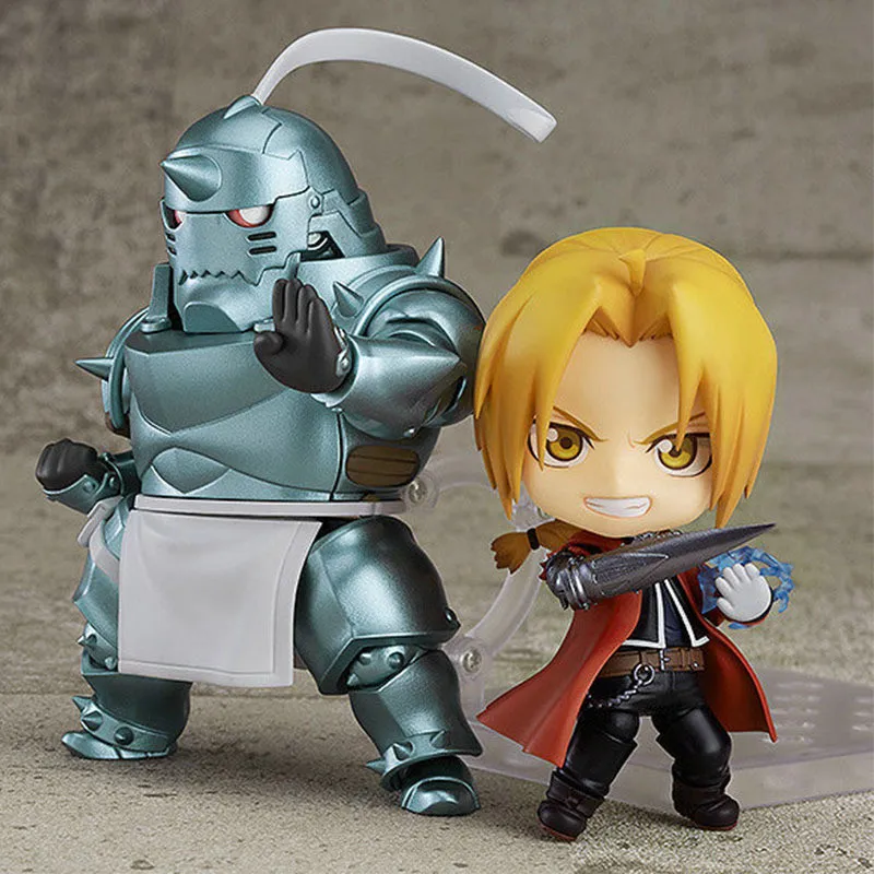 Figura de Ação Colecionável do Anime Boneco de Brinquedo Totalmente de Metal com Alchemist Elares e Alfanse Colecionável de Boneco Edward Elitália Modelo Infantil 10cm 2 Figuras de ação