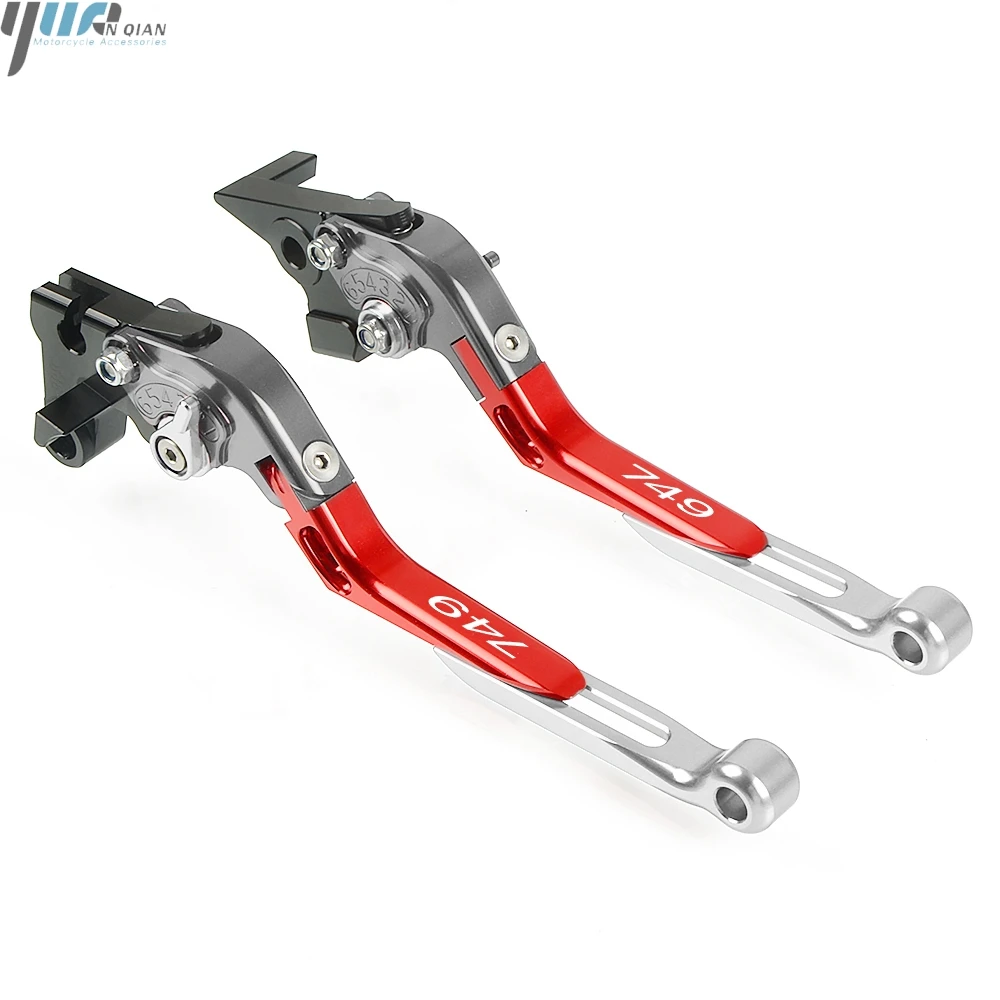 Для Ducati 749 74 9 2003 2004 20052006 CNC алюминиевые регулируемые, для гонок мотоцикла сцепные рычаги аксессуары для мотоциклов