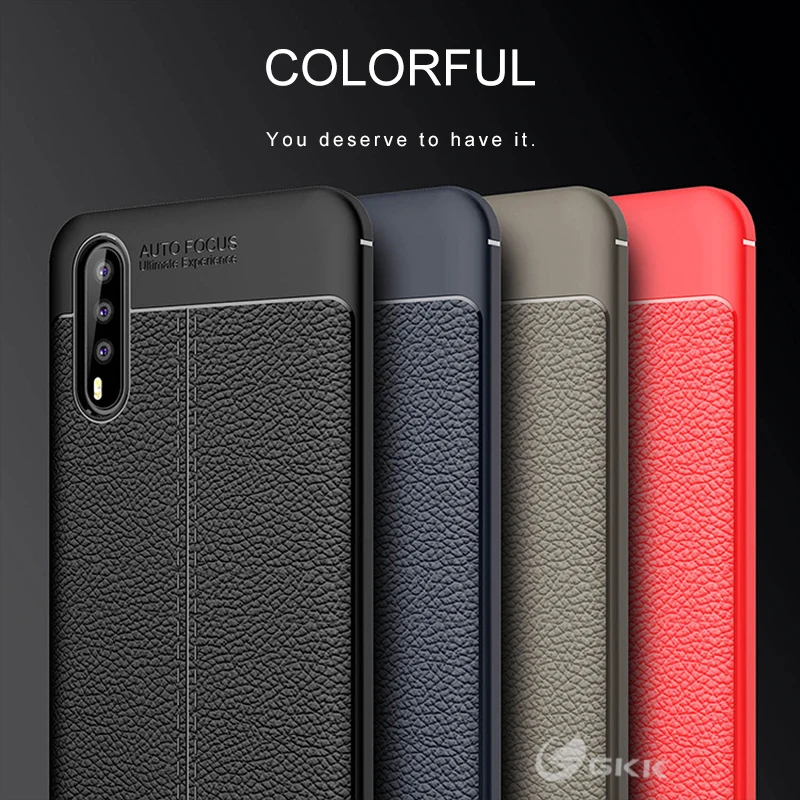 

GKK Carbon Fiber Case for Huawei Honor 9X Case Business Soft TPU Original Reinforce Back Cover for Huawei Honor 9X Luxury Coque