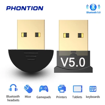 

Wireless USB Bluetooth 5.0 Adapter Transmitter Audio Mouse Ps4 Bluetooth CSR 4.0 Receiver Dongle for Computer PC Laptop Tablet