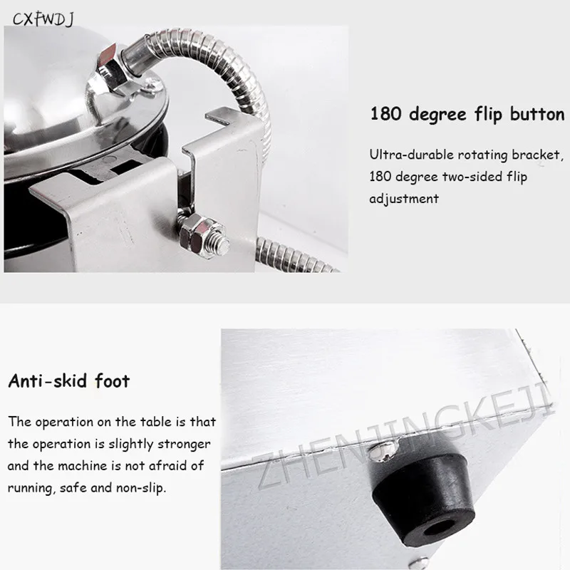 BS-66 Commercial Waffle Machine Electromechanical Hot Household Non-stick Pan Digital Display 110V/220V Egg Machine Waffle Maker