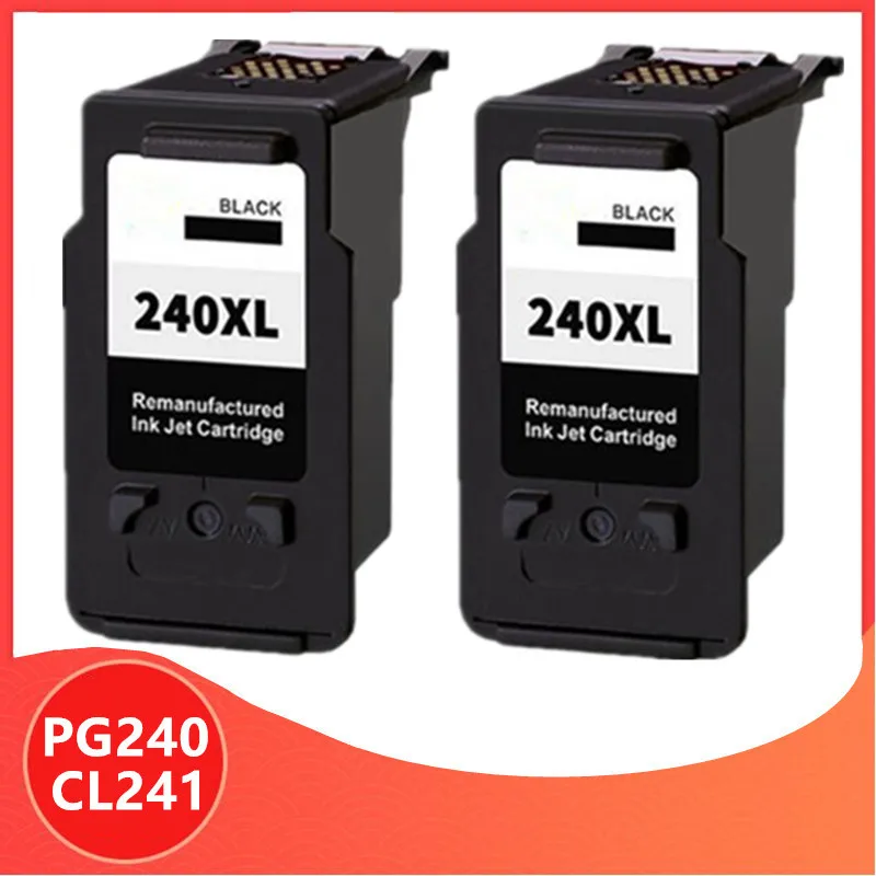 2 шт черный PG240 CL241 PG-240 CL-241 PG 240 чернильный картридж для принтера Canon принтерам Pixma