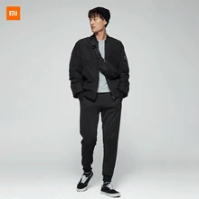 Xiaomi Mijia водоотталкивающие антистатические флисовые трикотажные штаны, брюки, флисовые лучевые ноги, закрывающие ногу, модные теплые спортивные мужские брюки