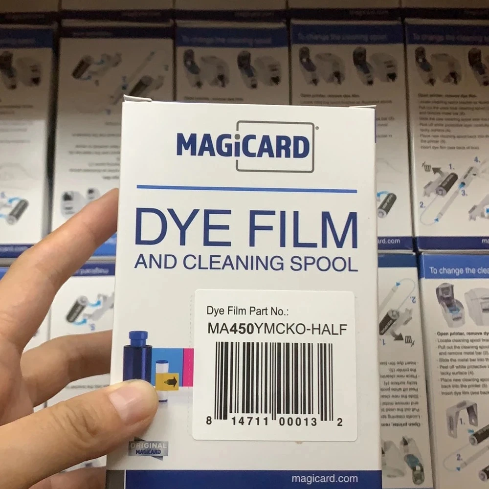 original ma450 ymcko half panel color ribbon for magicard pronto enduro3e rio pro id card printer 450 prints 1 roll printer ribbons aliexpress original ma450 ymcko half
