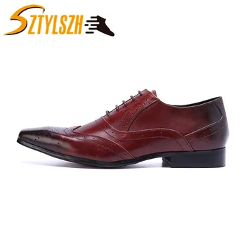 

Fashion Luxury Wedding Shoes Mens Pointed Toe Casual Dress Shoes Luxury Brand Oxford Shoes Holiday Best Gifts Men Zapatos