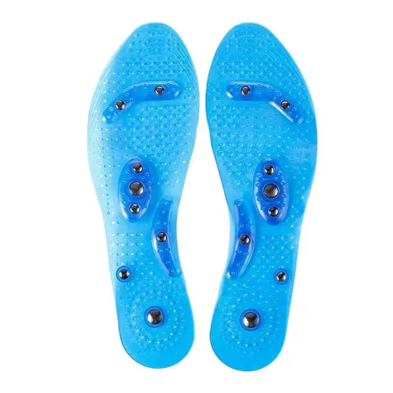Магнитные силиконовые гелевые стельки для похудения, поддержка свода стопы, обувь для мужчин и женщин, терапевтический массаж, уход за ногами,, Прямая поставка - Цвет: 27CM