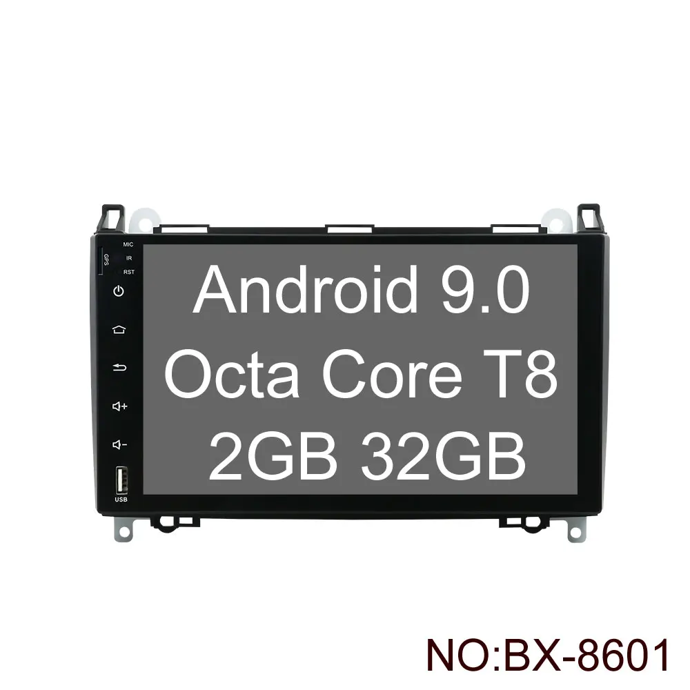 Android 9,0 автомобильный dvd-плеер радио для Mercedes Benz Sprinter B200 W209 W169 W169 b-класс W245 B170 Vito W639 2 DIN gps Мультимедиа - Цвет: Android 9.0 2GB 32GB
