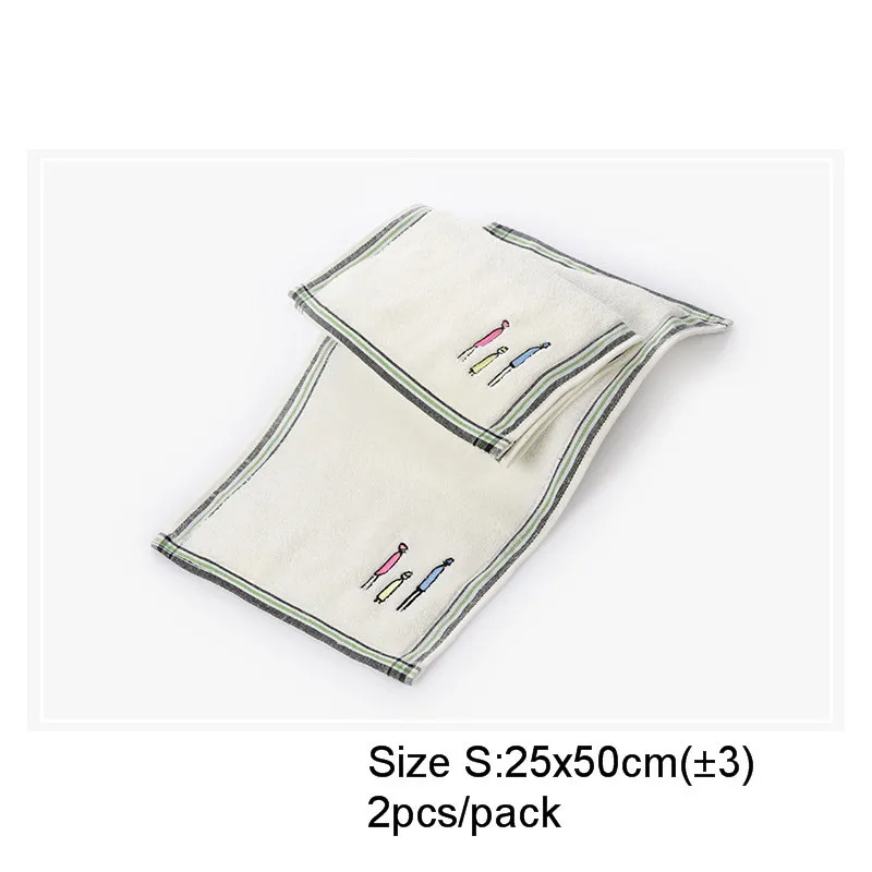 S 2PCS Полотенце 2 шт. 25x50 см, Хлопковое полотенце для новорожденных, малышей, детей, малышей, кормящих детей, маленькая Мочалка для лица, toalhas Bebe Toalha toalla - Цвет: S 2PCS